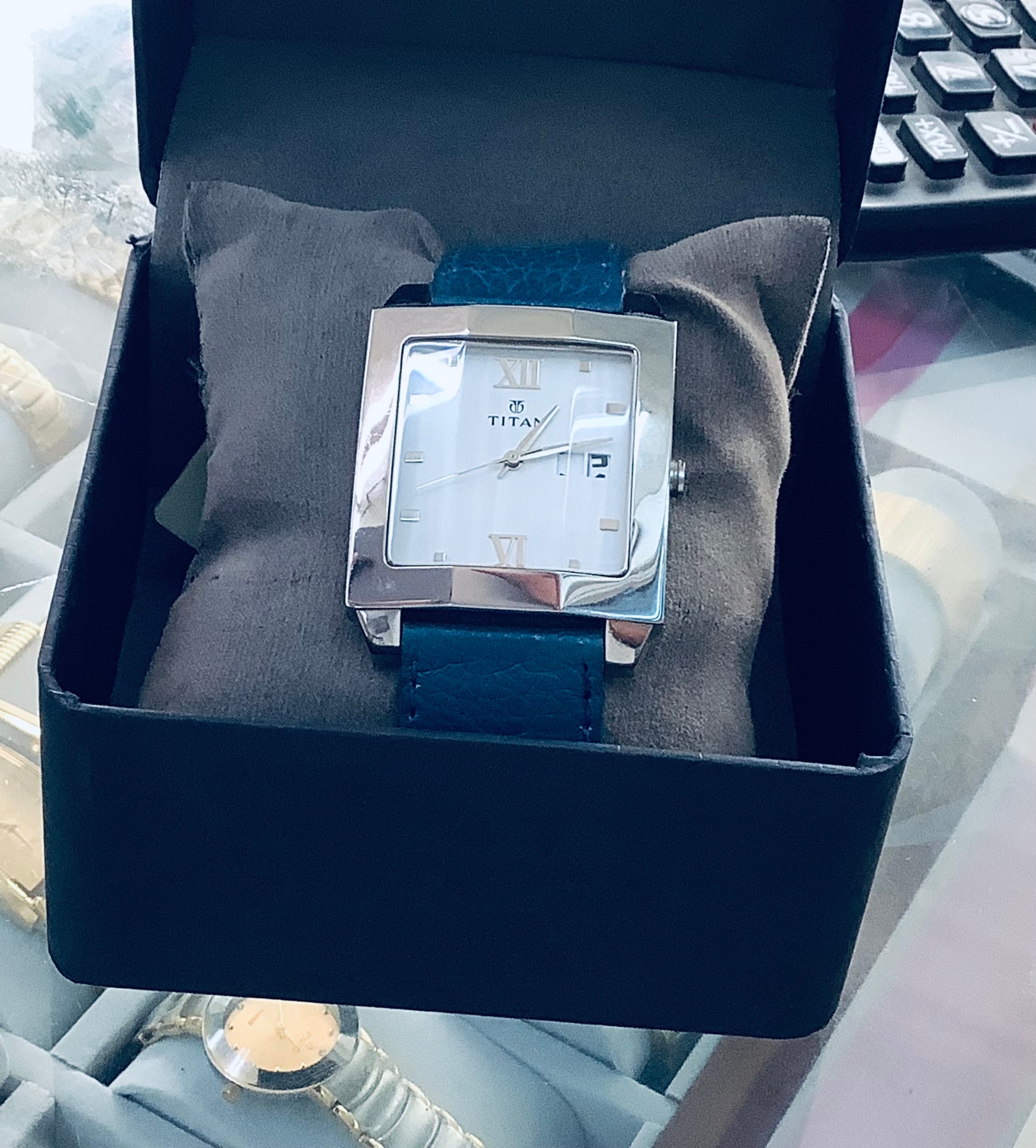 Titan Analog Men's Silver Case Watch – 1151SL01