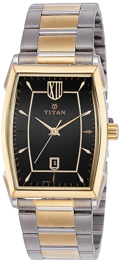 Titan Analog Black Dial Men's Multi-Colour Steel Watch – 1692BM02